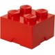 LEGO 4 Brique de rangement rouge