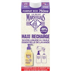 LE PETIT MARSEILLAIS SAVON RECHARGE LAVANDE 750ml