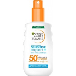 GARNIER AMBRE SOLAIRE Spray Protection Solaire Sensitive Expert+ adulte FPS50+ 150ml