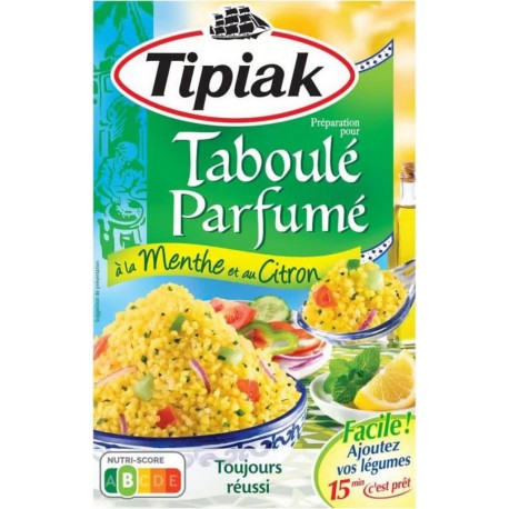 Tipiak Préparation pour Taboulé Parfumé à la Menthe et au Citron 350g (lot de 4)
