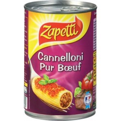 Zapetti Cannelloni Pur Boeuf 400g (lot de 6)