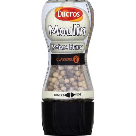 Ducros Moulin Poivre Blanc Classique 39g (lot de 3)