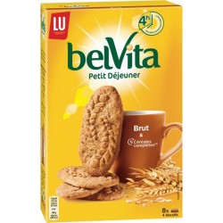 LU BelVita Petit Déjeuner Brut & 5 Céréales Complètes 400g (lot de 6)
