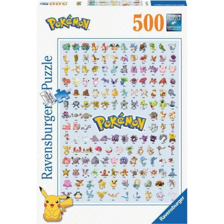 Ravensburger Puzzle 500 pièces - Pokédex première génération / Pokémon