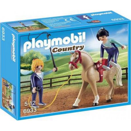 PLAYMOBIL 6933 - Country - Voltigeuse et cheval