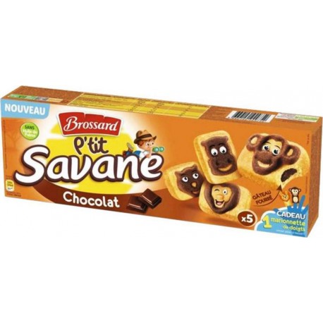 Brossard Ptit Savane Chocolat 150g (lot de 3)