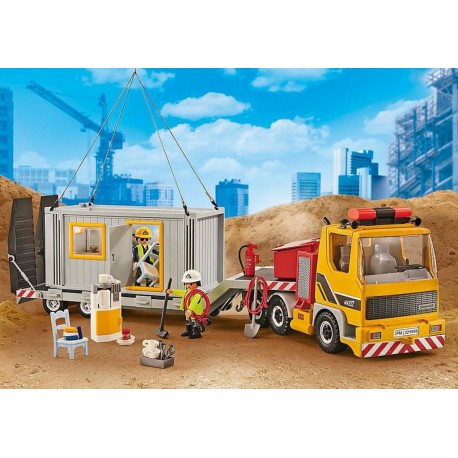 PLAYMOBIL 9898 City Action - Camion avec Conteneur Aménagé