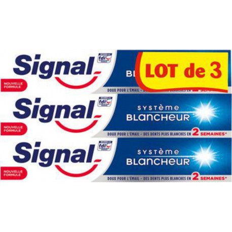 SIGNAL SYSTEME BLANCHEUR 3x75ml 225ml