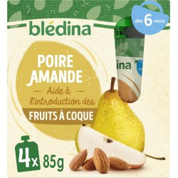 BLEDINA 4X85G GOURDE POIR/AMAND B