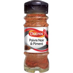 Ducros Poivre Noir & Piment 45g (lot de 3)