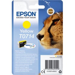 Epson Cartouche d’Encre DuraBrite Ultra Ink Jaune T0714 (lot de 2)