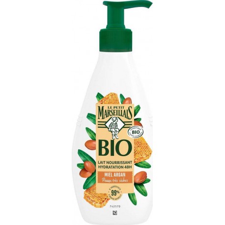 Le Petit Marseillais Lait corps Miel/Argan bio 250ml