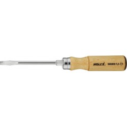 Holex Tournevis pour visà fente, avec manche en bois, Largeur embout (b) 5,5 mm 6608005,5