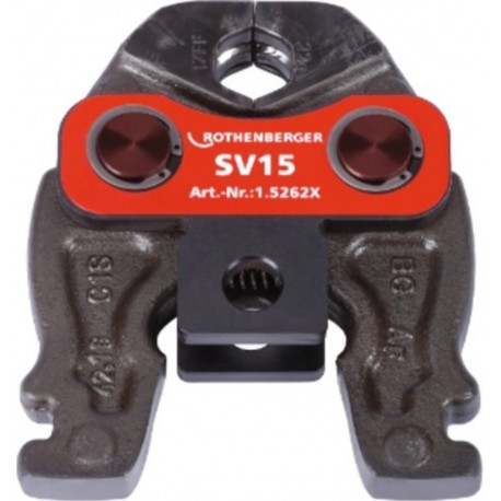 ROTHENBERGER Mâchoire de presse Compact V/SV 19 kN l. nominale 15mm métal / métal non ferreu 015262X