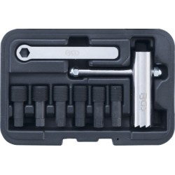 BGS technic Jeu de fraises pour siège d’étanchéité de vidange d’huile 8 pièces Kraftmann 6674