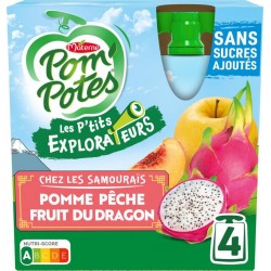 POM'POTES POMME PECHE FRUIT DDU RAGON 360g