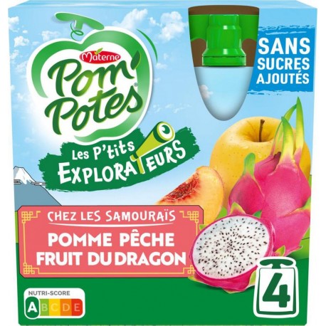 POM'POTES POMME PECHE FRUIT DDU RAGON 360g