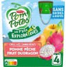 POM'POTES POMME PECHE FRUIT DDU RAGON 360g