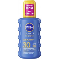 NIVEA Crème solaire Lait Corps Spf 30 Hydratant 48h Résistant a l'Eau Protect et Hydrate Sun 200ml