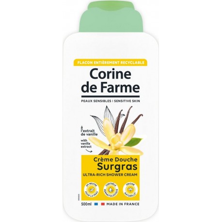 CORINE DE FARME Crème douche Surgras à l'Extrait de Vanille 500ml