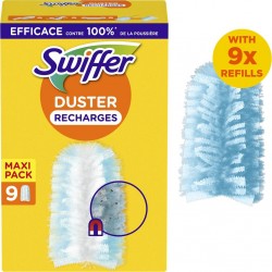 SWIFFER Plumeau Système Anti-Poussière Recharge 9 recharges