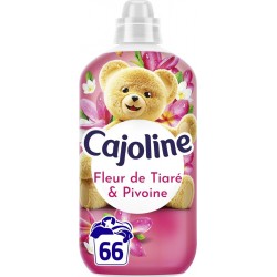 CAJOLINE Adoucissant Concentré Fleur de tiaré et Pivoine le bidon de 1386ml