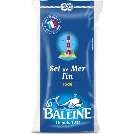 La Baleine Sel de mer fin iodé
