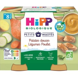 HIPP BIO POTS PAT DOUCE LEG POULET
