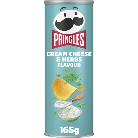 PRINGLES Chips tuiles cream cheese et herb 165g