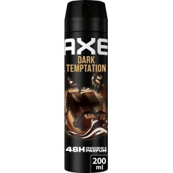 AXE Déodorant spray Homme Anti-odeur Fraîcheur Chocolat Dark Tempation 48h 200ml