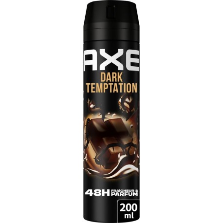 AXE Déodorant spray Homme Anti-odeur Fraîcheur Chocolat Dark Tempation 48h 200ml