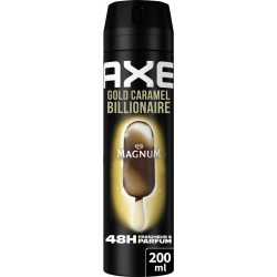 AXE Déodorant spray Homme Anti-odeur Gold Caramel Billionaire 48h 200ml