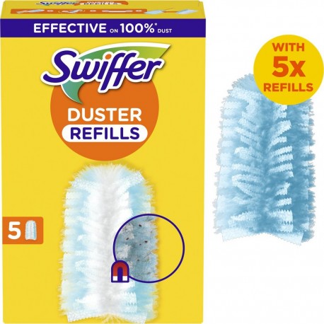 SWIFFER Plumeau Attrape-Poussière Duster 5 recharges plumeaux
