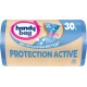 HANDY BAG PROTECTION ACTIVE SAC POUBELLE BANDE PAPIER 30L x20