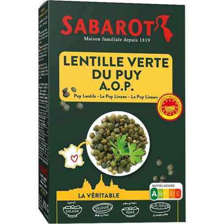 AOP Lentilles Vertes SABAROT 450g