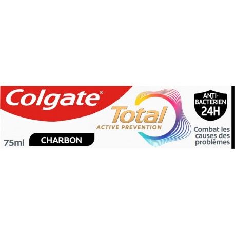 COLGATE Dentifrice Active Prevention Charbon le tube de 75ml