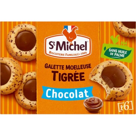 St Michel GALETTE MOELLEUSE Tigrée Chocolat 180g