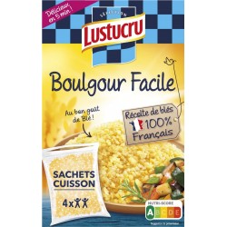 LUSTUCRU Boulgour Facile au Blé 4 sachets de 360g