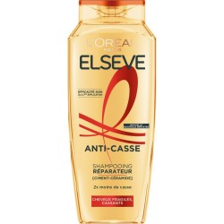L'OREAL PARIS Shampoing Réparateur Anti-Casse Cheveux Fragiles et Cassants Ciment-céramide Elseve 300ml