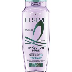 L'OREAL PARIS Shampoing Purifiant Racines grasses Longueurs déshydratées Acide hyaluronique et Acide Salicylique Elseve 250ml