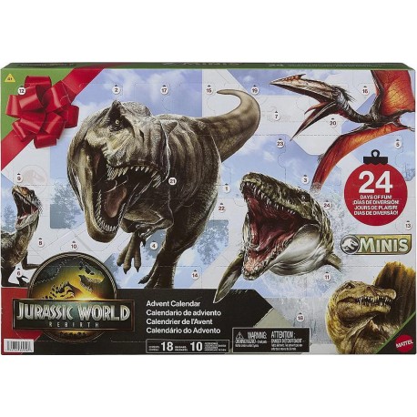 MATTEL Calendrier de l'avent Jurassic World l'unité