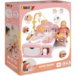 SMOBY Baby Nurse Nurserie Cocoon le jeu et ses 16 accessoires