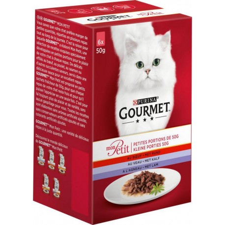 Gourmet Mon Petit Repas pour Chat à la Viande 50g par 6 rations (ne match pas avec AMZ) 7613034452450
