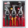 Jeu de 3 cisailles à tôles KS Tools 118.0050