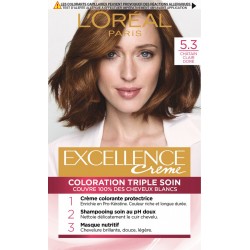 5 3 L Oreal 5 3L Oreal Coloration châtain clair doré 5.3 L'OREAL