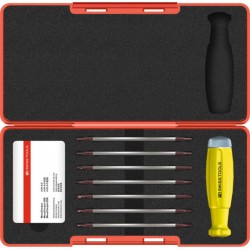 PB Swiss Tools Assortiment de tournevis dynamométriques, 8 pièces avec vernier, porte-lames de rechange, ESD, Couple maximal 50 