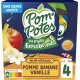 POM'POTES Compotes Les P'tits Explorateurs sur Vénus pomme banane vanille sans sucres ajoutés les 4 gourdes de 90g