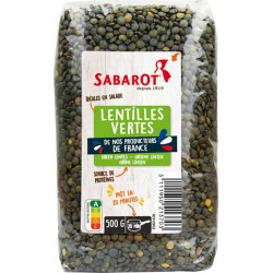 SABAROT Lentilles Vertes 500g