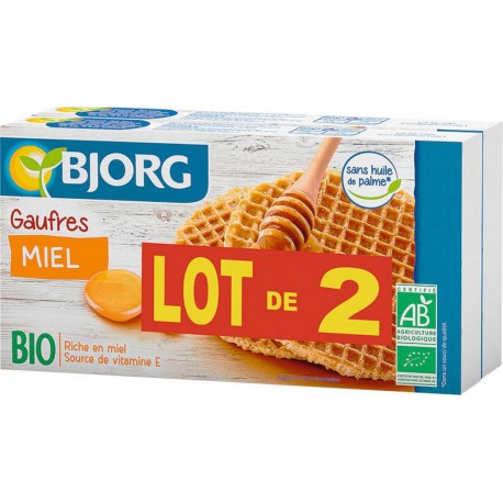 Bjorg Gaufres au miel Bio 2x175g 350g