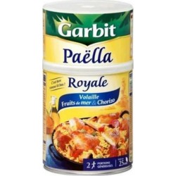 Garbit Paëlla Royale Volaille, Fruits de Mer et Chorizo 940g (lot de 2)